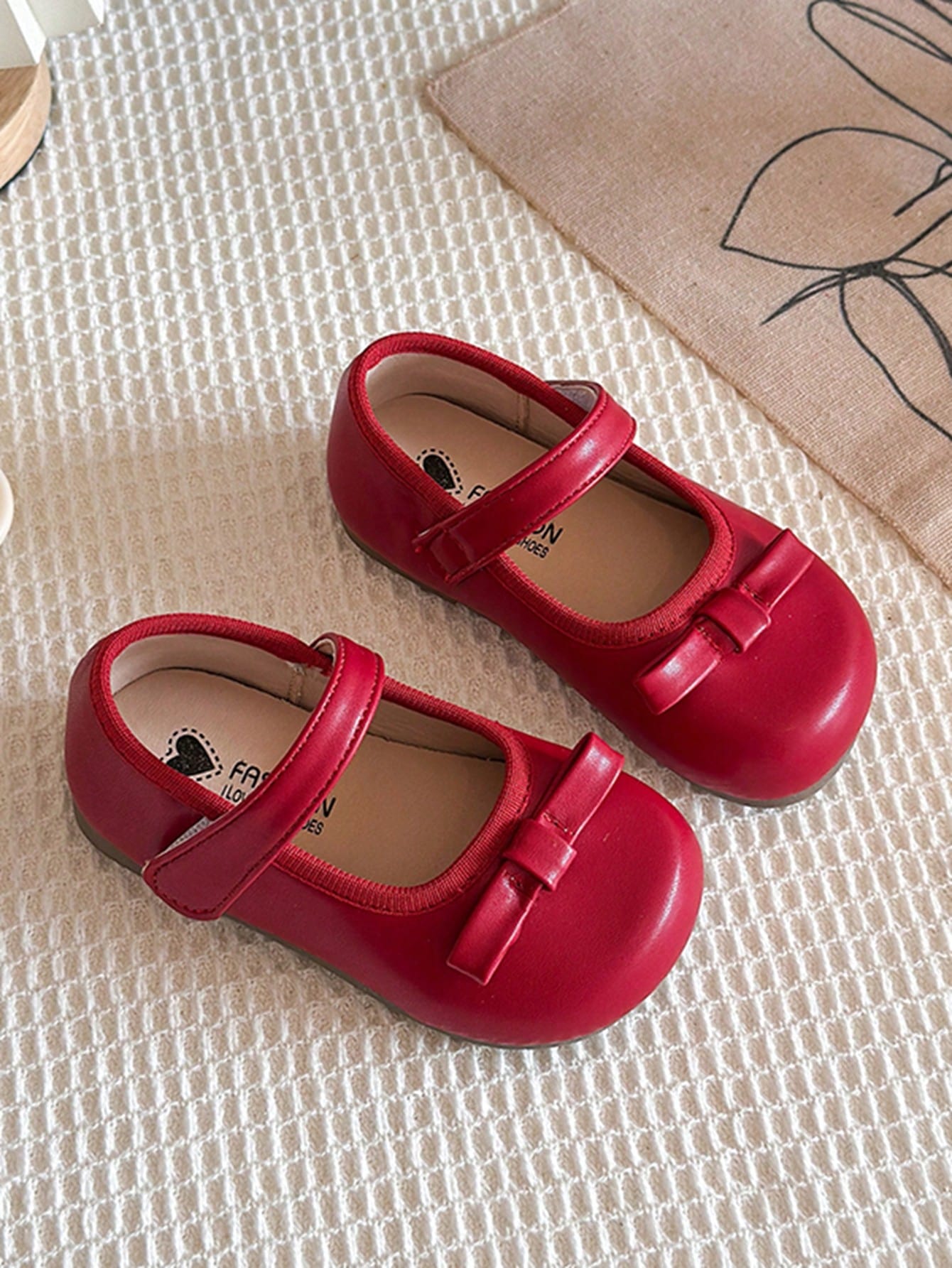 Girls' Fashion Sweet Flat Mary Jane Shoes, Pearl Lace Bow Decor, Comfortable Soft Sole Baby Walking Shoes, Driving Loafers