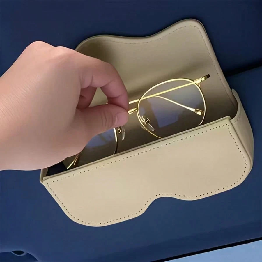 Glasses Clip For The Car's Visor And Glasses Case