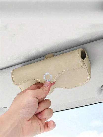 Glasses Clip For The Car's Visor And Glasses Case