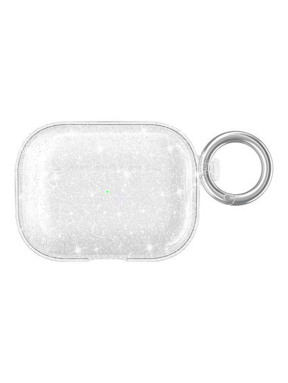 Glitter Earphone Case Stand Compatible With AirPod 4 Pro 3, 3, 2/1, Transparent Bluetooth Earphone Protective Case Soft Earphone Cover