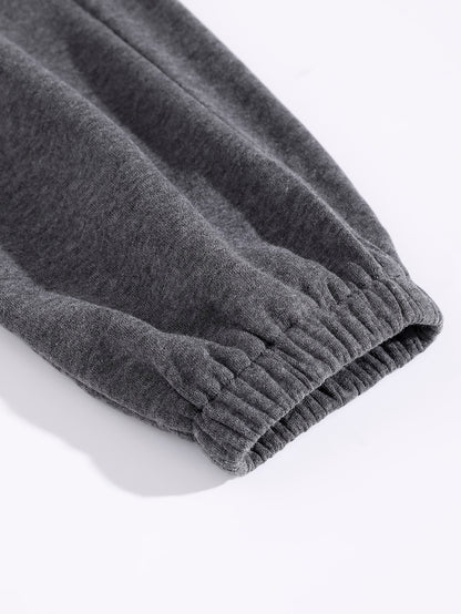 GlowEve Casual Solid Color Fleece Sweatshirt And Sweatpants Set, Autumn/Winter