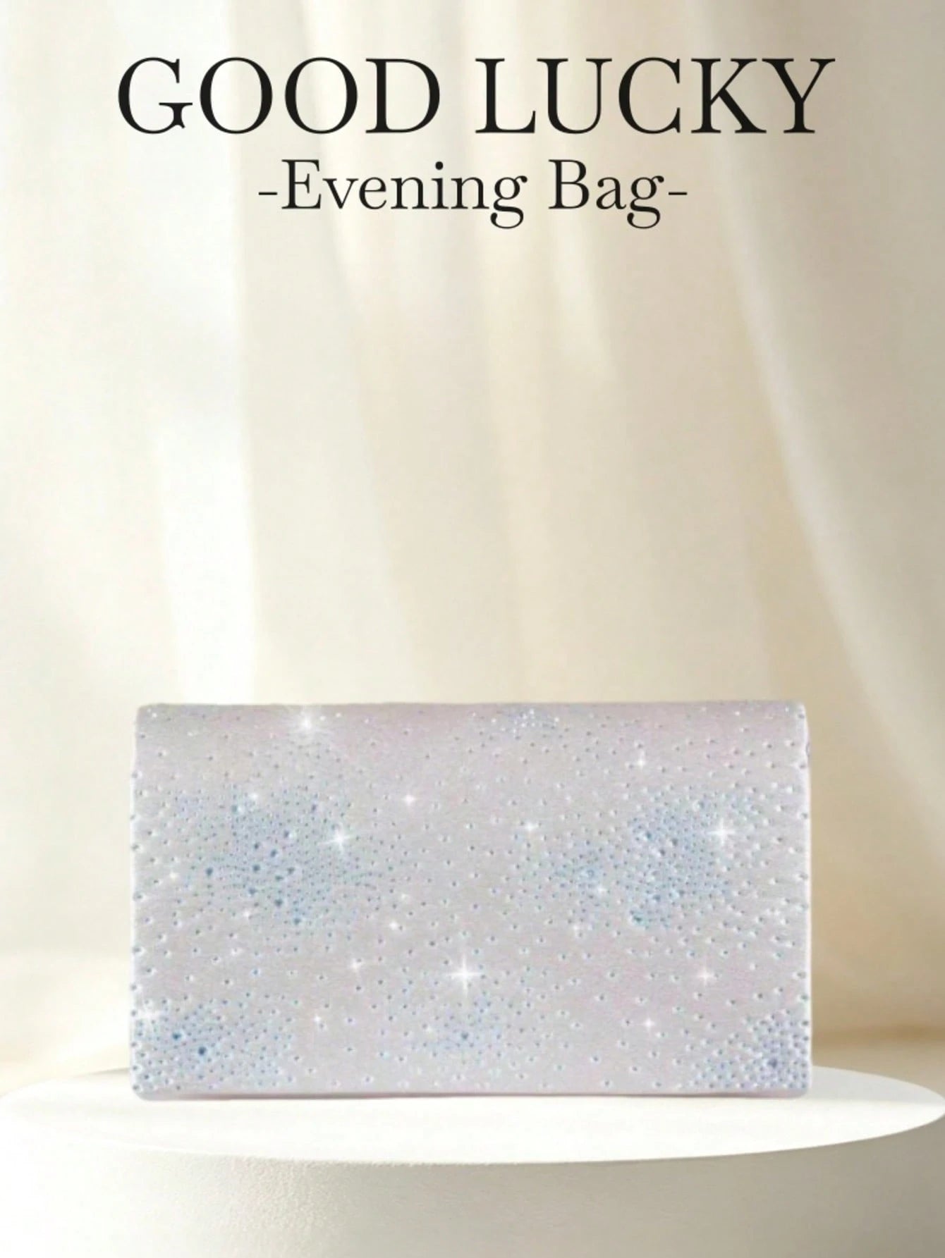 GOOD LUCKY Rhinestone Women's Evening Clutch Bag, Luxury, Fashion, Minimalist Velvet Handbag. Suitable For Wedding/ Party/ Commute/ Workplace/ Date And Other Occasions.