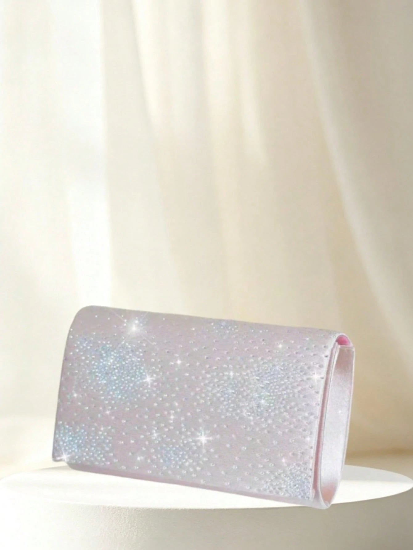 GOOD LUCKY Rhinestone Women's Evening Clutch Bag, Luxury, Fashion, Minimalist Velvet Handbag. Suitable For Wedding/ Party/ Commute/ Workplace/ Date And Other Occasions.