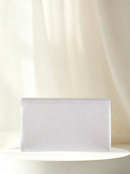 GOOD LUCKY Rhinestone Women's Evening Clutch Bag, Luxury, Fashion, Minimalist Velvet Handbag. Suitable For Wedding/ Party/ Commute/ Workplace/ Date And Other Occasions.