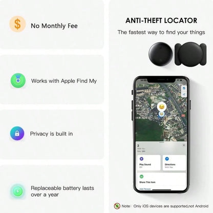 GPS Tracker For Car,Anti-Lost,Device,Smart,Mini Trackers Device Monthly Fee-Best Hidden GPs Trackers,Anti-Lost Device,Works With Vehicles,Undetectable GPS Tracke For Car,For IPhone, Airtag Pet, Dog, B