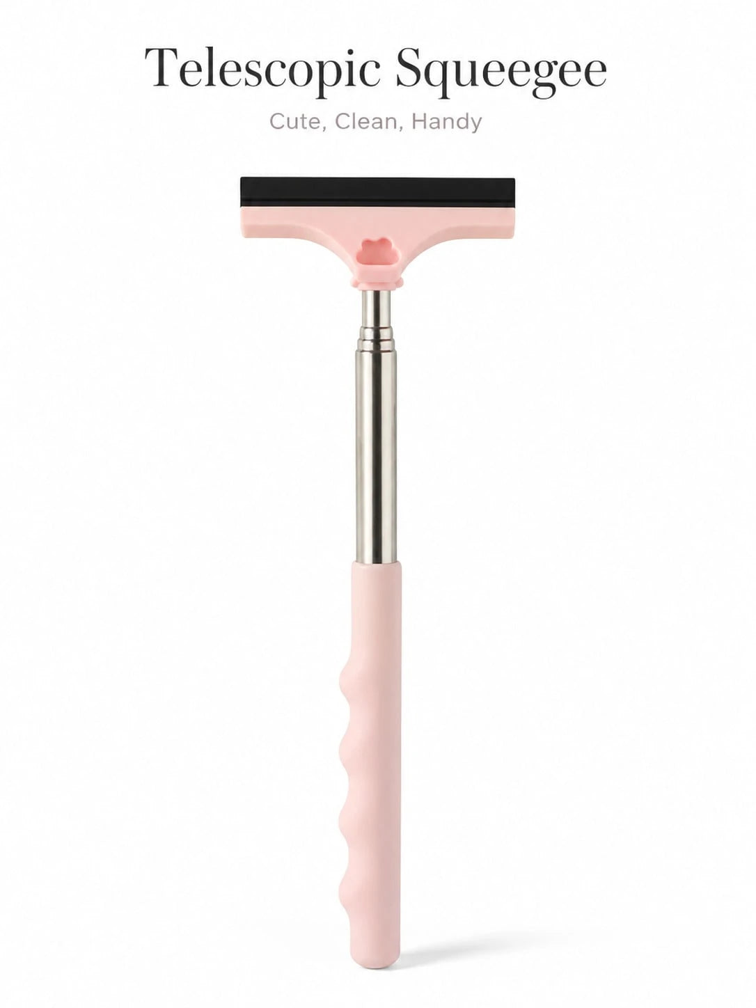 Handheld Telescopic Car Brush, Portable Rearview Mirror Squeegee, Car Glass Cleaner, Rain & Frost Remover, Double-Sided Scraper With Soft Blade To Protect Glass, Adjustable Length For Windshield, Side