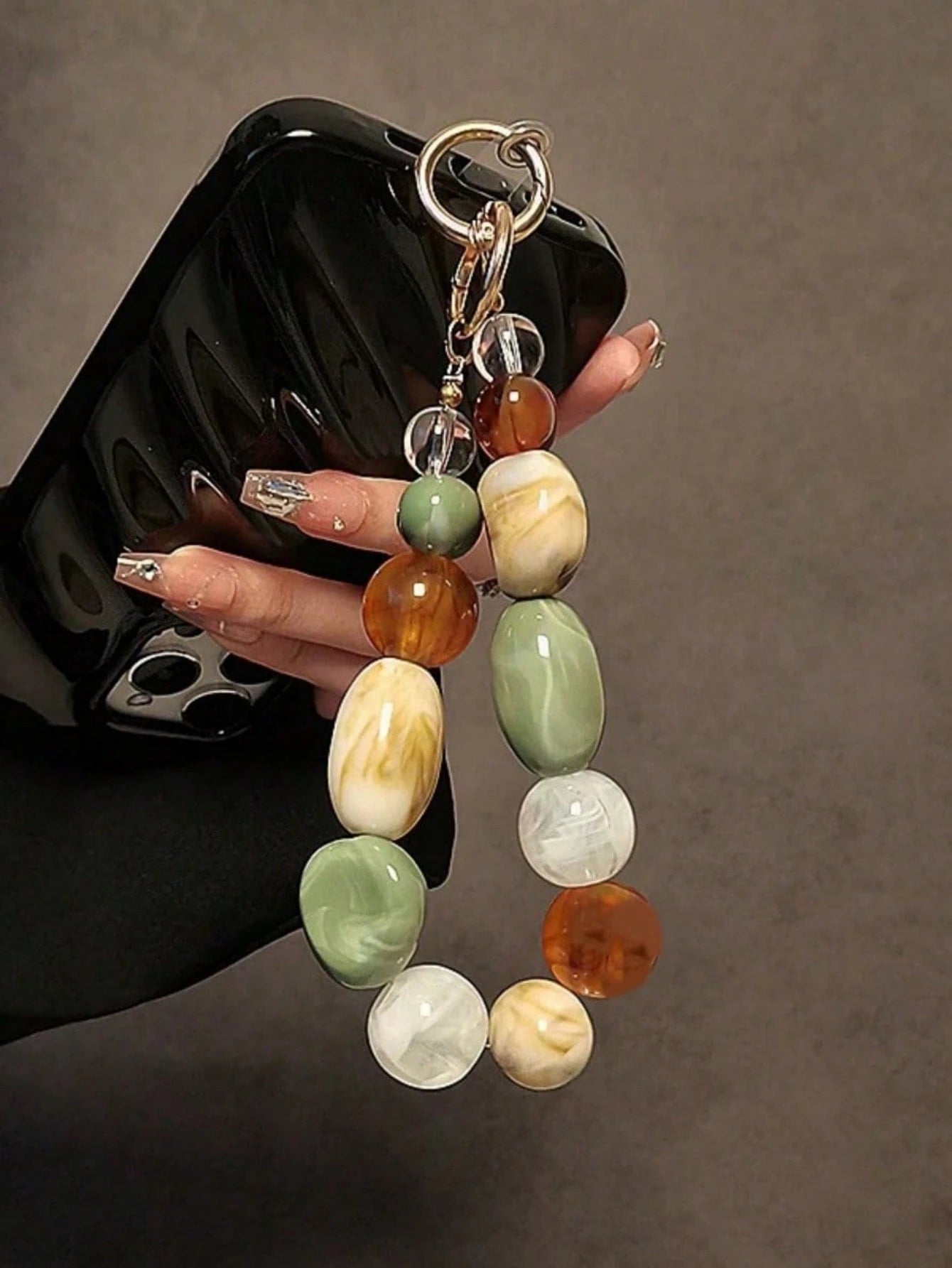 Handmade Beaded Keychain, Personalized Creative Women Handbag Pendant Wristlet Short Hanging Cord Car Key Chain Accessory Gifts For Mother, Family, Friends, Birthday, Holiday Phone Charm, Phone Chain