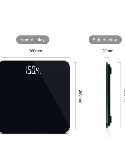 Hidden Screen Weight Scale, Human Digital Bathroom Scale, Accurate To 0.05 Lbs, Bright LED Display And Clear Large Numbers, Upgraded Quality, Safety For Elderly Home Use, 400 Lbs/180 Kg