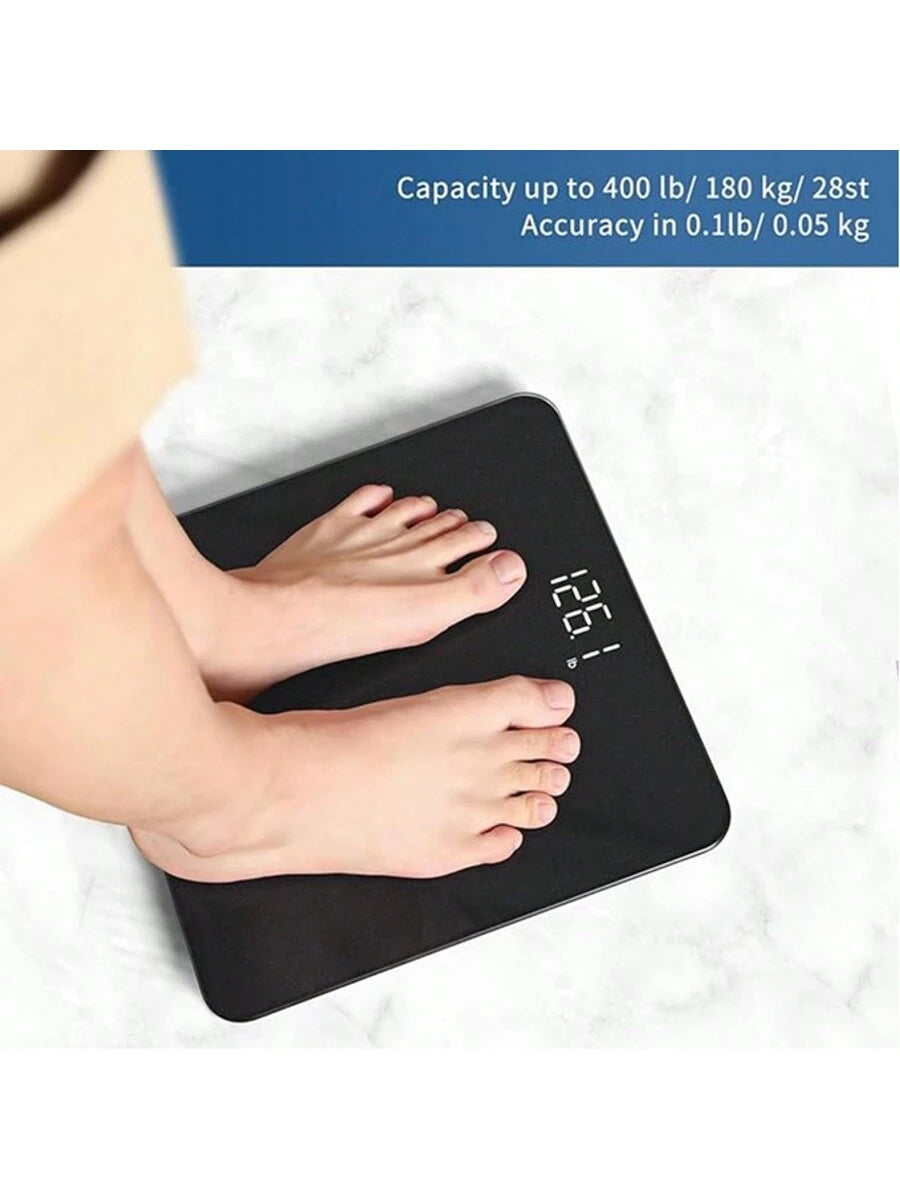 Hidden Screen Weight Scale, Human Digital Bathroom Scale, Accurate To 0.05 Lbs, Bright LED Display And Clear Large Numbers, Upgraded Quality, Safety For Elderly Home Use, 400 Lbs/180 Kg