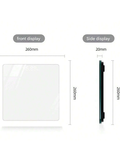 Hidden Screen Weight Scale, Human Digital Bathroom Scale, Accurate To 0.05 Lbs, Bright LED Display And Clear Large Numbers, Upgraded Quality, Safety For Elderly Home Use, 400 Lbs/180 Kg