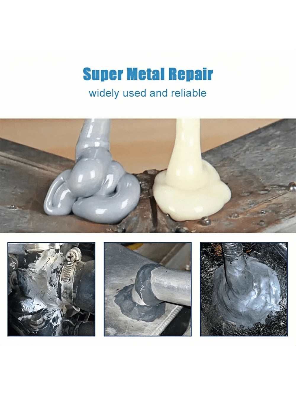 High Strength Metal Repair Glue Strong Cold Welding Glue Magic Plastic Repair Casting Adhesive Heat Resistance AB Glue Sealant