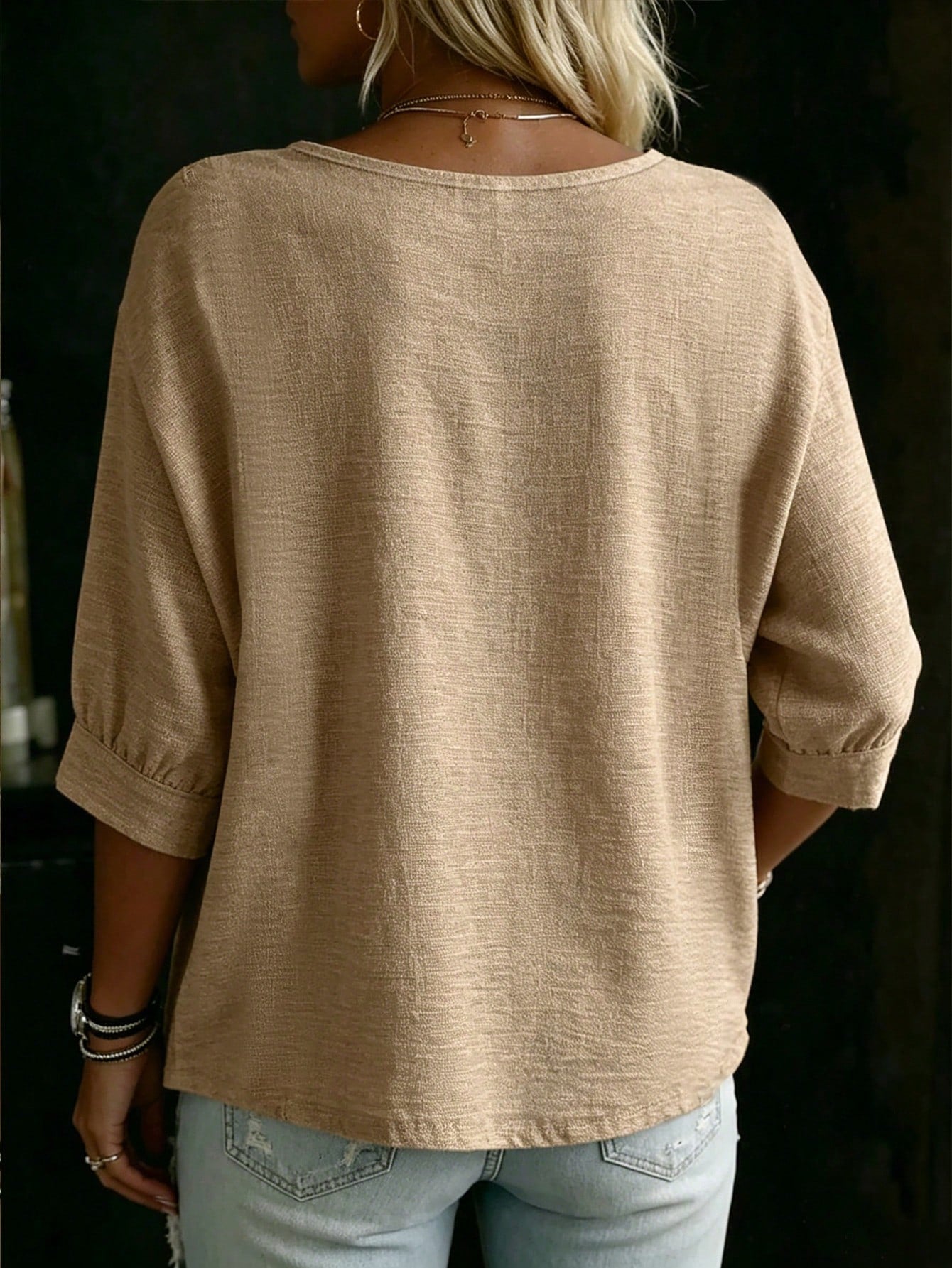 Holdful Holdful Women's Woven Casual Resort Summer Blouse