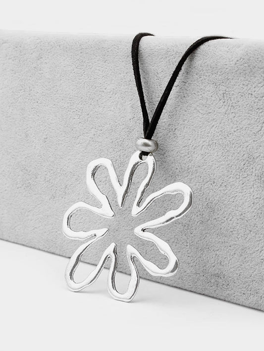 Hollow Out Flower Charm Necklace Valentines,Mom,Mother,Mother's Day,Gift