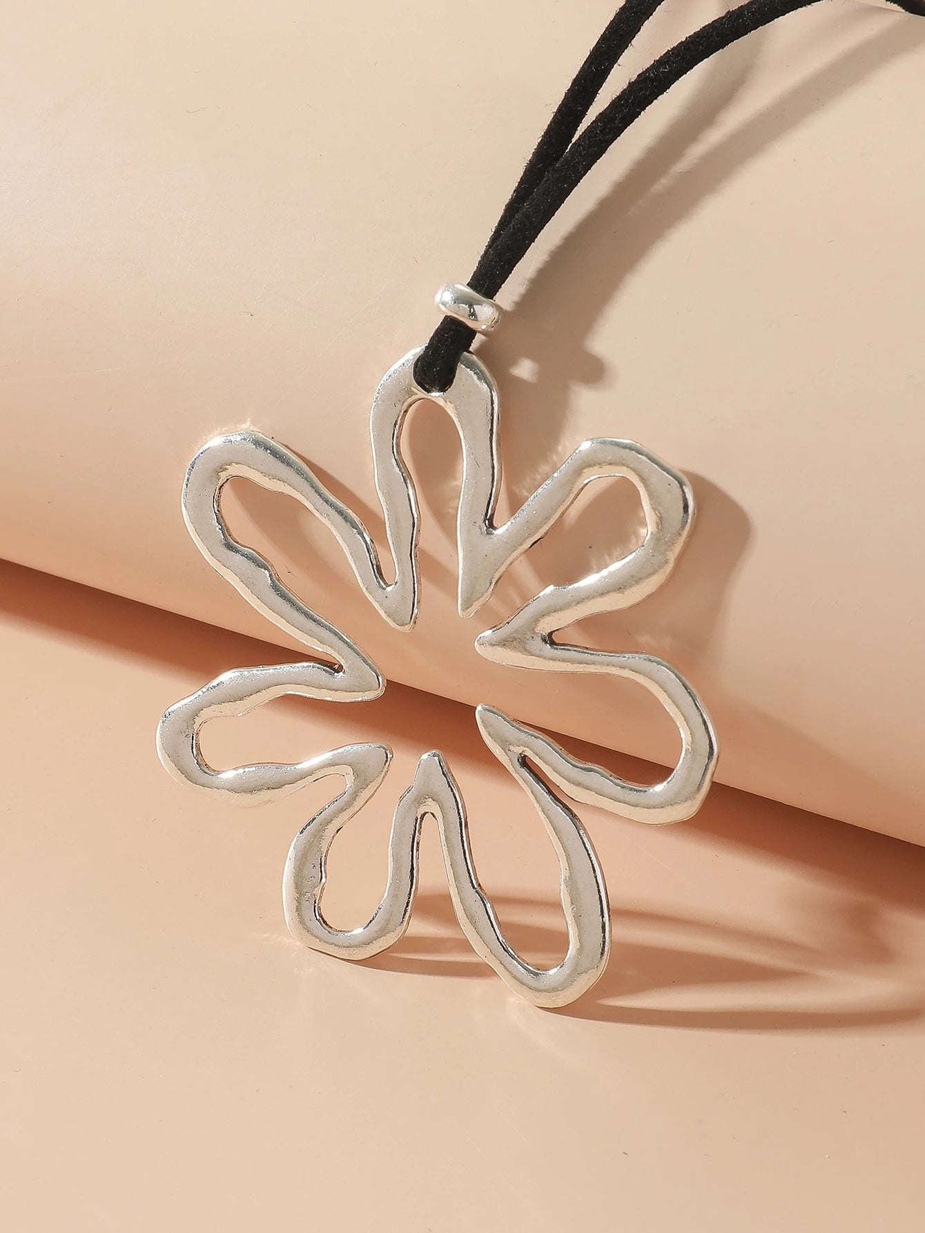 Hollow Out Flower Charm Necklace Valentines,Mom,Mother,Mother's Day,Gift