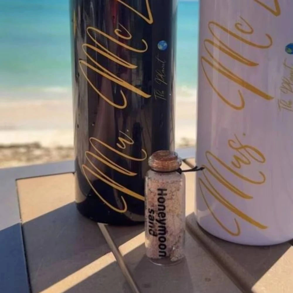 Honeymoon Keepsake Unique Wedding Travel Gift Small Sand Bottle Bride Gift Couple Gift Vacation Sand Jar Beach Honeymoon Memory