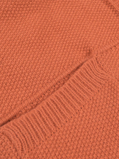 ii Casual Loose Metal Button Knit Cardigan