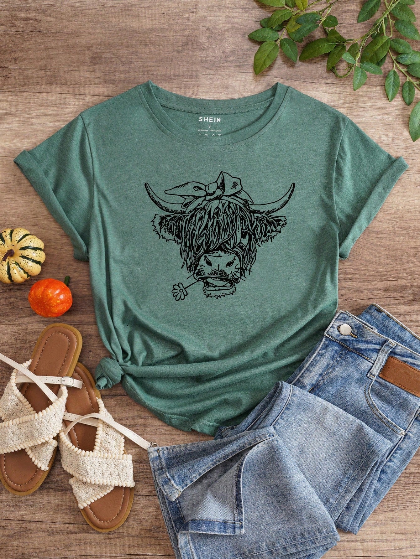 INAWLY Figure Graphic Tee Graphic Tees Women Tops