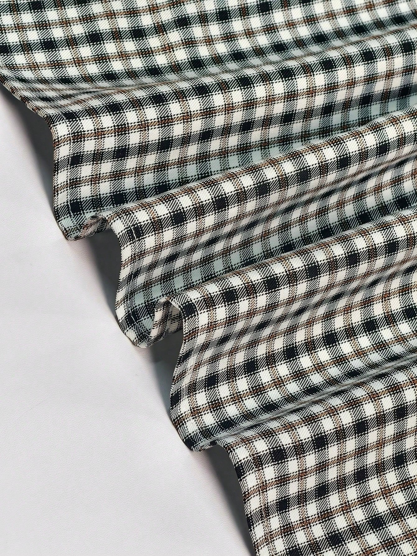 INAWLY Women's Casual Black And White Plaid Summer Blouse,Polo Collar Design,90s Retro School Back-To-School Season Short-Sleeved Comfortable Top Gift