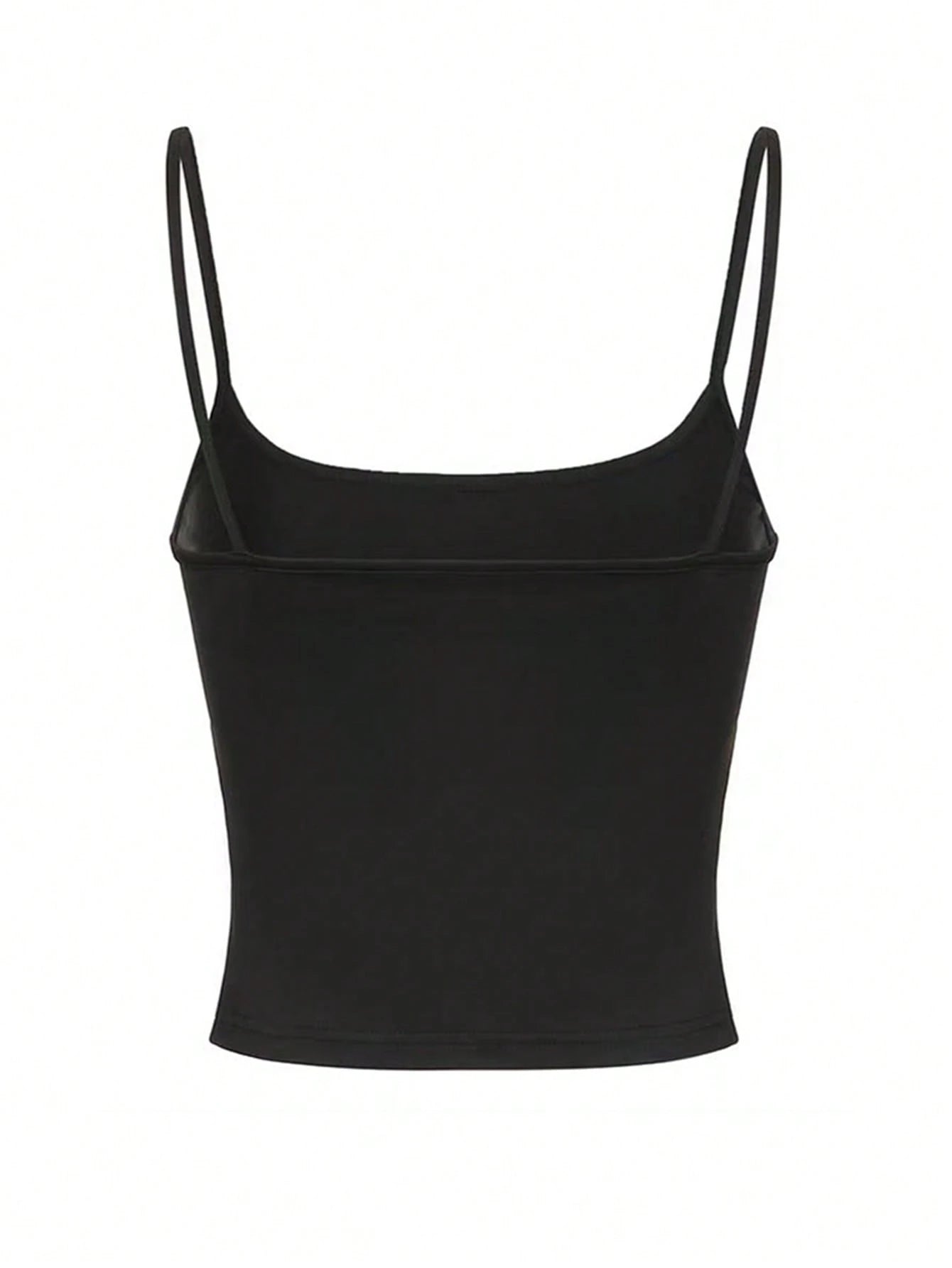 INAWLY Women's Solid Color Ruffle Slim Fit Camisole