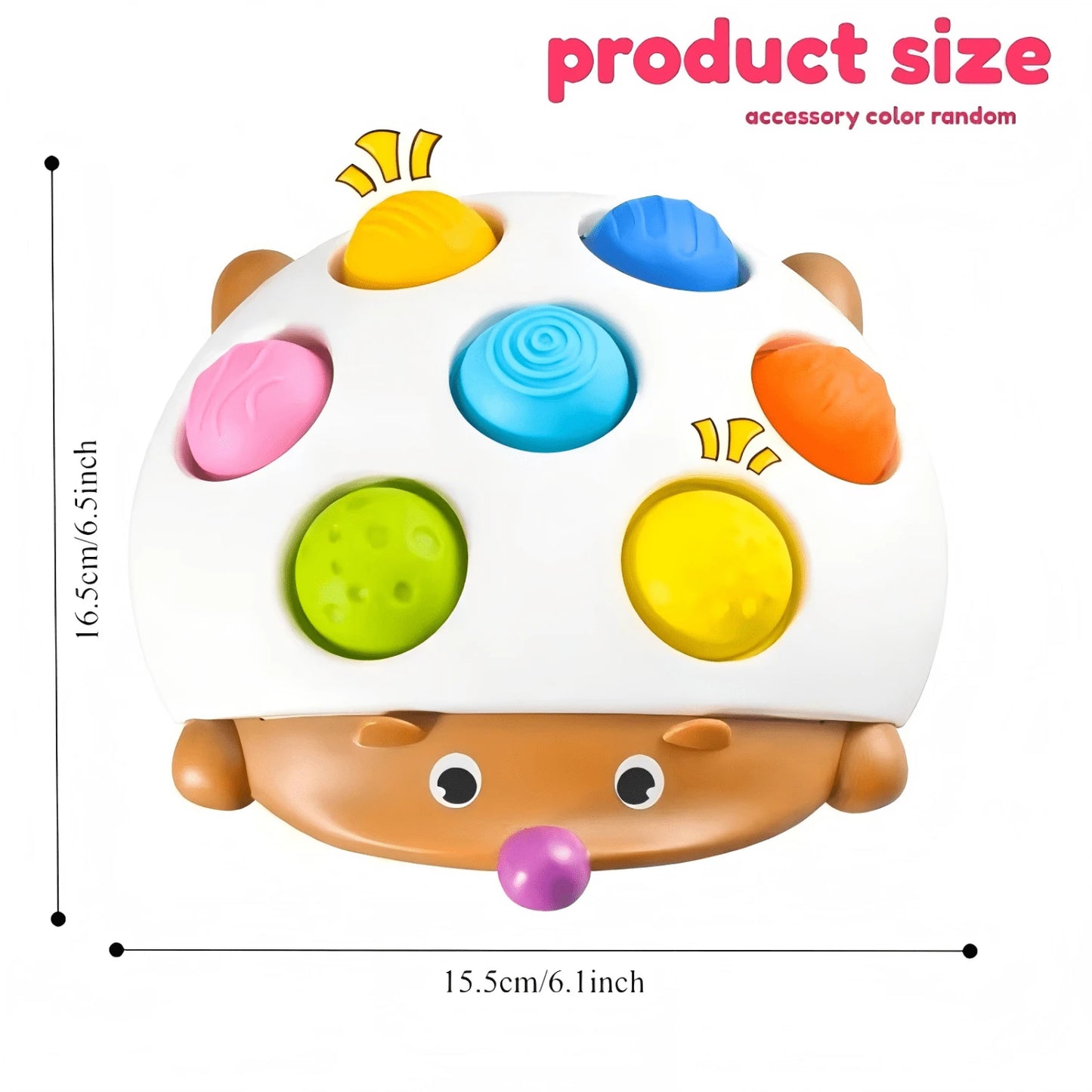 Interactive Hedgehog Toy| Focuses On Fine Motor Skill Training, 7-Button Hand-Eye Coordination Educational Press Toy Helps Develop Baby's Finger Dexterity And Concentration- Suitable For Parties And