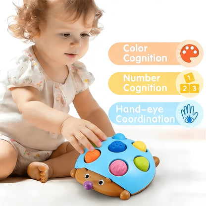 Interactive Hedgehog Toy| Focuses On Fine Motor Skill Training, 7-Button Hand-Eye Coordination Educational Press Toy Helps Develop Baby's Finger Dexterity And Concentration- Suitable For Parties And