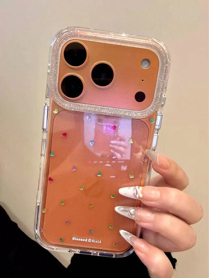 Iphone 16 Diamond Grid Sparkle Case Compatible With Apple Iphone 13 Pro Max, 13 Pro, 13, 12 Pro Max, 12 Pro, 12, 11 Pro, Xs, X, Ins Style, Anti-Dropping, 3d Design