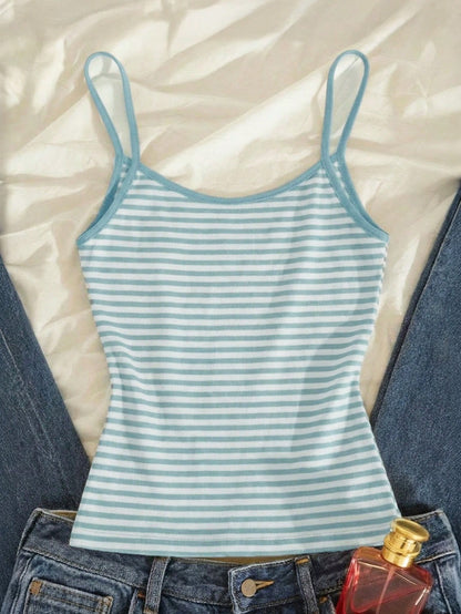 IslaSuriya Striped Minimalist Women's Camisole, Gift For Friends
