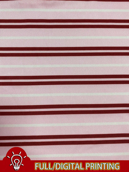IslaSuriya Women's Casual Striped Quarter Button Fitted Short Sleeve T-Shirt, Summer