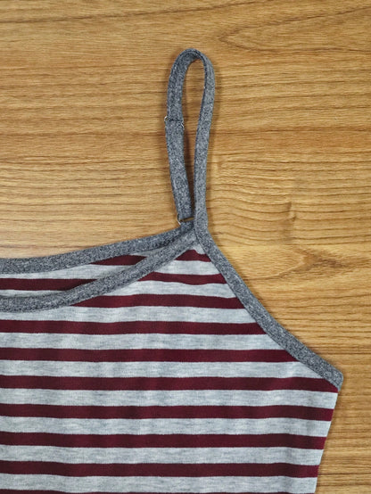 IslaSuriya Women's Casual Versatile Navy Blue Striped Camisole