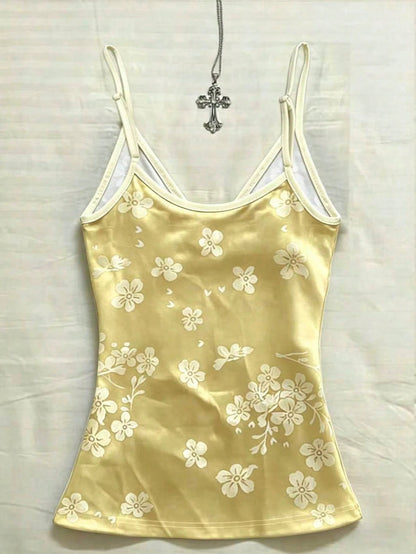IslaSuriya Women's Floral Print Casual Camisole Top