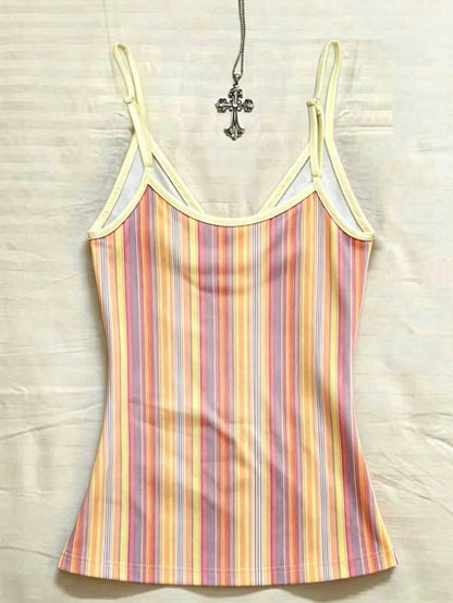 IslaSuriya Women Striped Casual Versatile Camisole