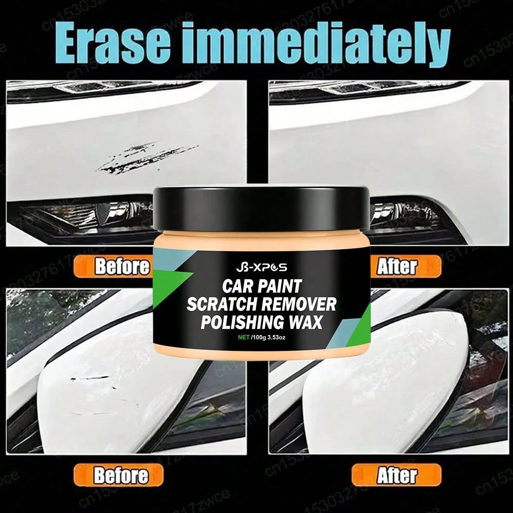 JB-XPCS Car Scratch Repair Paste Auto Paint Scratch Remover Polishing Cream Remove Minor Scratches Swirl Marks Paint Restoration Agent YT160