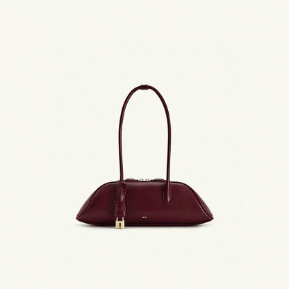 JW Summer New Shoulder Bag Fashion Vintage Handbag Elegant Boston Bag Women 2026 New Zora Bowling Bag Underarm Baguette Handbag Shoulder Bag 5S395 Commute/ Work/ Shopping/ Travel/ Street/ Date