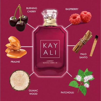 KAYALI Lovefest Burning Cherry| 48 Eau De Parfum Is A Oriental Woody Fragrance For Women And Men, 3.4 Oz/ 100 ML