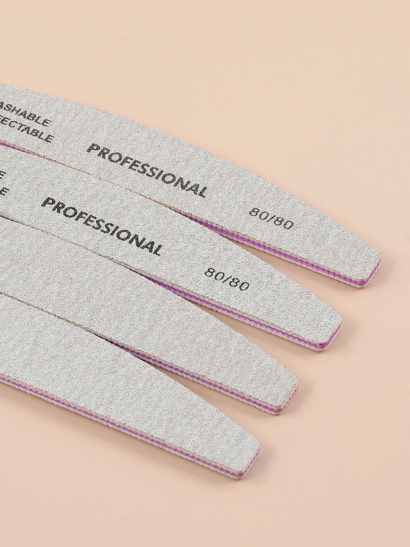 klimonla 5pcs 80/80 Grit Nail File,Nail Supplies,Nail Tools,Nail Art Tools,Back To School,Nails,Nail Tools For Press On Nails