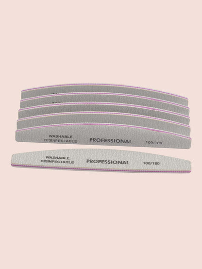 klimonla 5pcs 80/80 Grit Nail File,Nail Supplies,Nail Tools,Nail Art Tools,Back To School,Nails,Nail Tools For Press On Nails