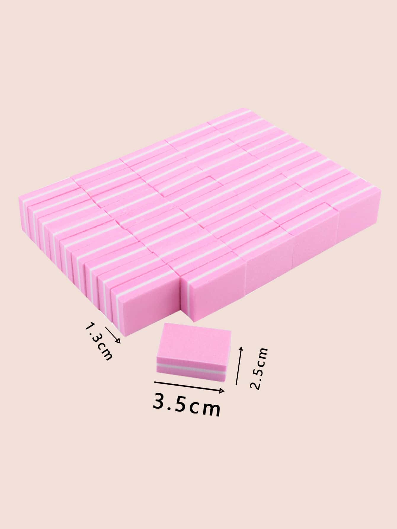 klimonla Pink Mini Nail Buffer Block 180/100 Grit Sponge Nail Polish Sanding Buffer Strips Nail File Blocks Manicure Tools 20pcs