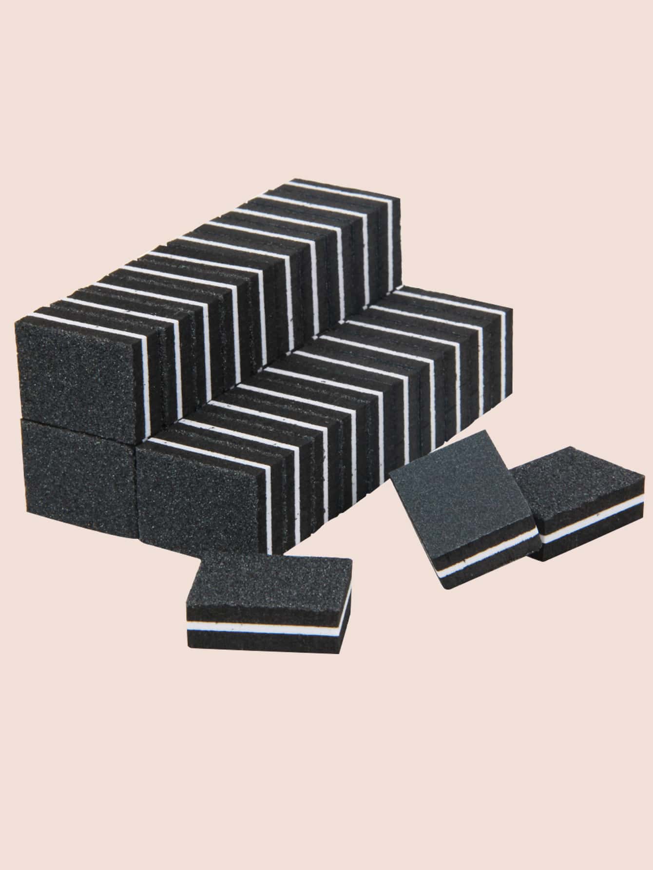 klimonla Pink Mini Nail Buffer Block 180/100 Grit Sponge Nail Polish Sanding Buffer Strips Nail File Blocks Manicure Tools 20pcs