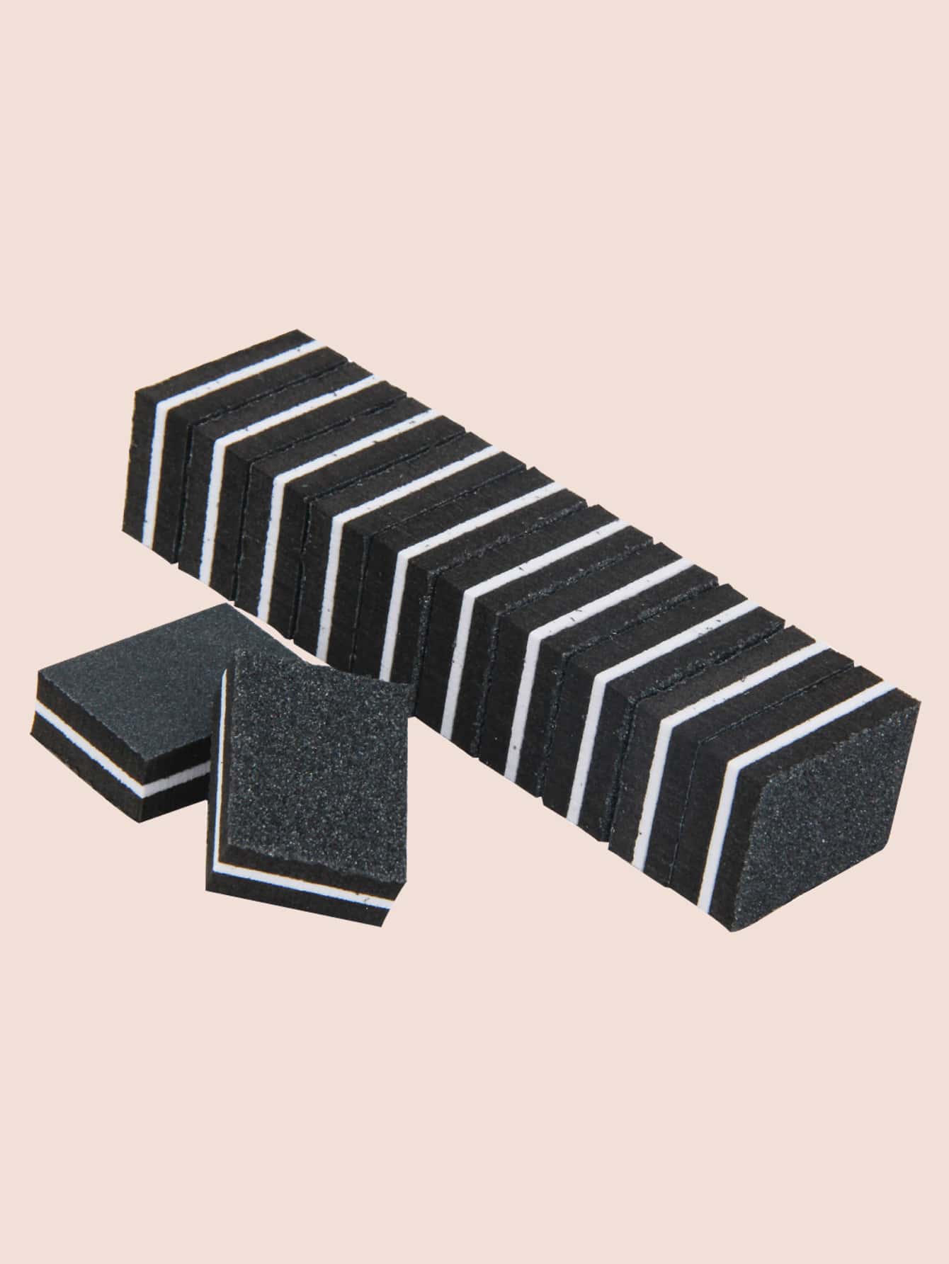 klimonla Pink Mini Nail Buffer Block 180/100 Grit Sponge Nail Polish Sanding Buffer Strips Nail File Blocks Manicure Tools 20pcs