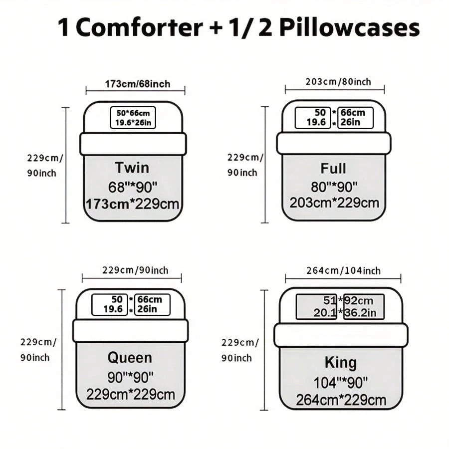 KTABEDDING 2/3PCS Minimalist Luxurious Diamond Grid Large Size Comforter Soft Microfiber Breathable Easy Care For All Seasons Bedding Set With Down Altemative Comforter And Pillowcases Large Size Bedr