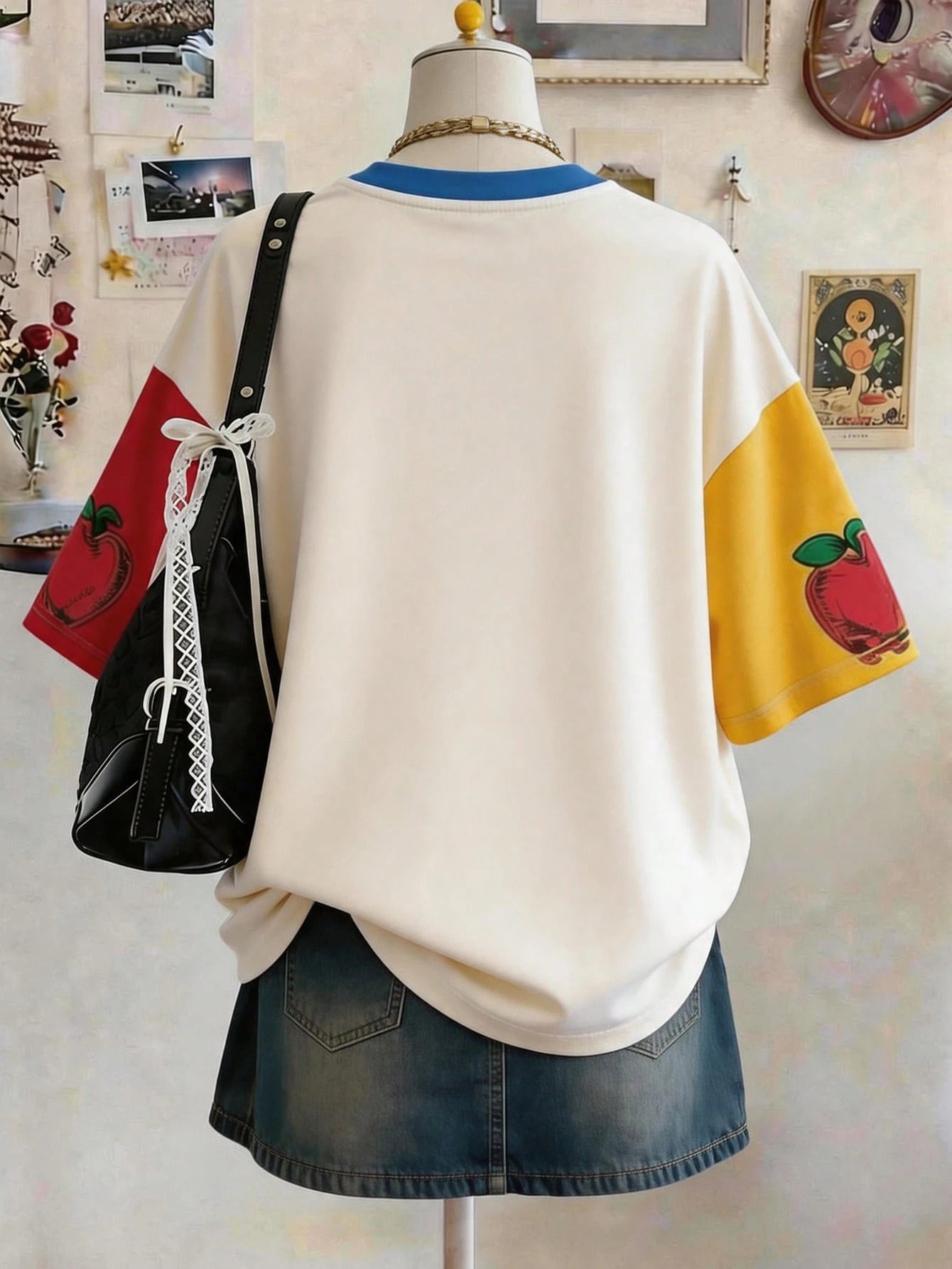 Lalippa Teacher's Day Digitally Printed Fashionable Minimalist Oversized Mid-Length Round Neck Drop Shoulder Women's T-Shirt, Gift For Friends