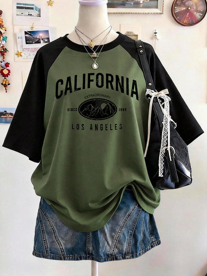 Lalippa Teacher's Day Digitally Printed Fashionable Minimalist Oversized Mid-Length Round Neck Drop Shoulder Women's T-Shirt, Gift For Friends