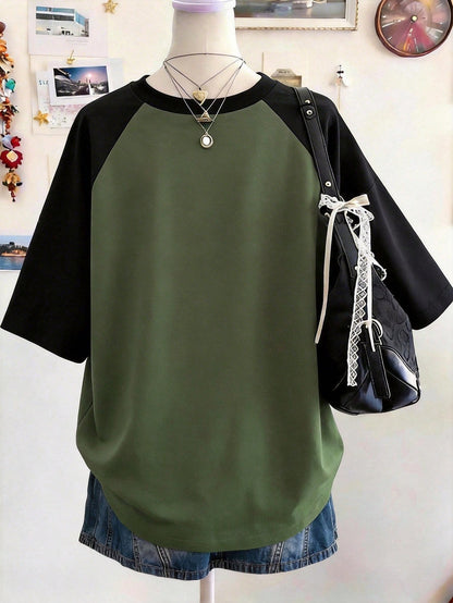 Lalippa Teacher's Day Digitally Printed Fashionable Minimalist Oversized Mid-Length Round Neck Drop Shoulder Women's T-Shirt, Gift For Friends