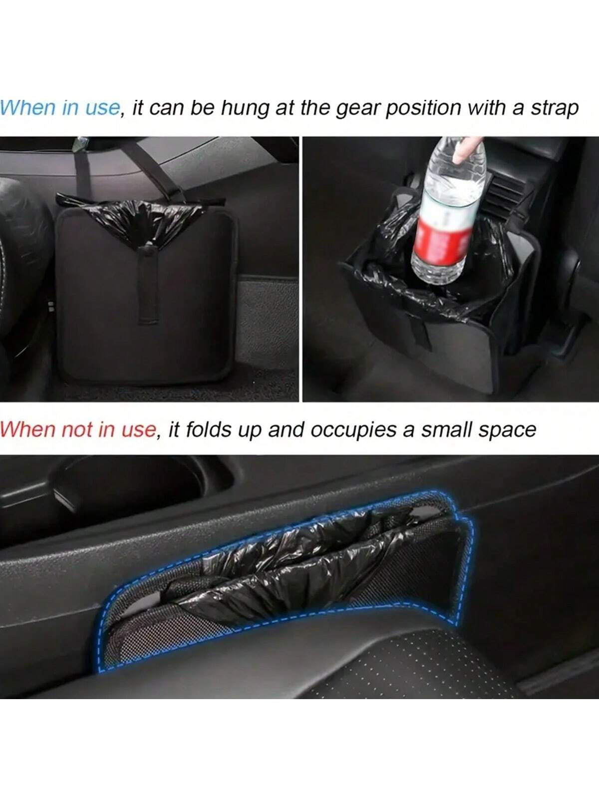 Large Capacity Foldable Car Trash Can- Waterproof And Leakproof Hanging Storage Bag, Leakproof Car Box, Portable Hanging Trash For Cars, SUVs, Trucks, Minivans, Perfect Gifts In The Car