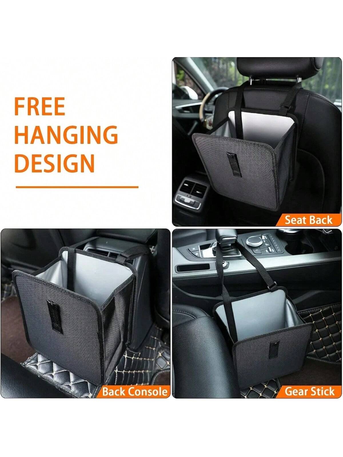 Large Capacity Foldable Car Trash Can- Waterproof And Leakproof Hanging Storage Bag, Leakproof Car Box, Portable Hanging Trash For Cars, SUVs, Trucks, Minivans, Perfect Gifts In The Car