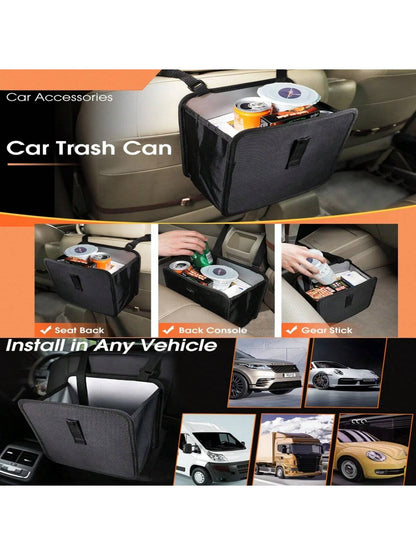 Large Capacity Foldable Car Trash Can- Waterproof And Leakproof Hanging Storage Bag, Leakproof Car Box, Portable Hanging Trash For Cars, SUVs, Trucks, Minivans, Perfect Gifts In The Car