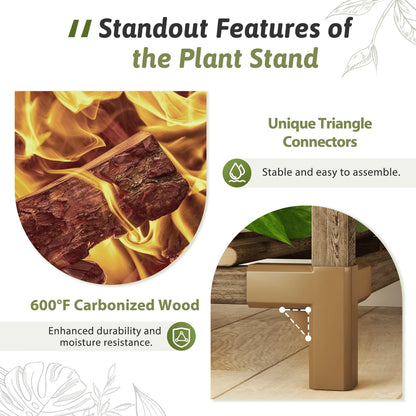 Large Plant Stand Indoor Outdoor 63" Tall Plant Shelf For Plants 14-Tier Large Plant Sheves For Living Room Heavy Duty Plant Rack Garden Balcony Patio Hanging Planter