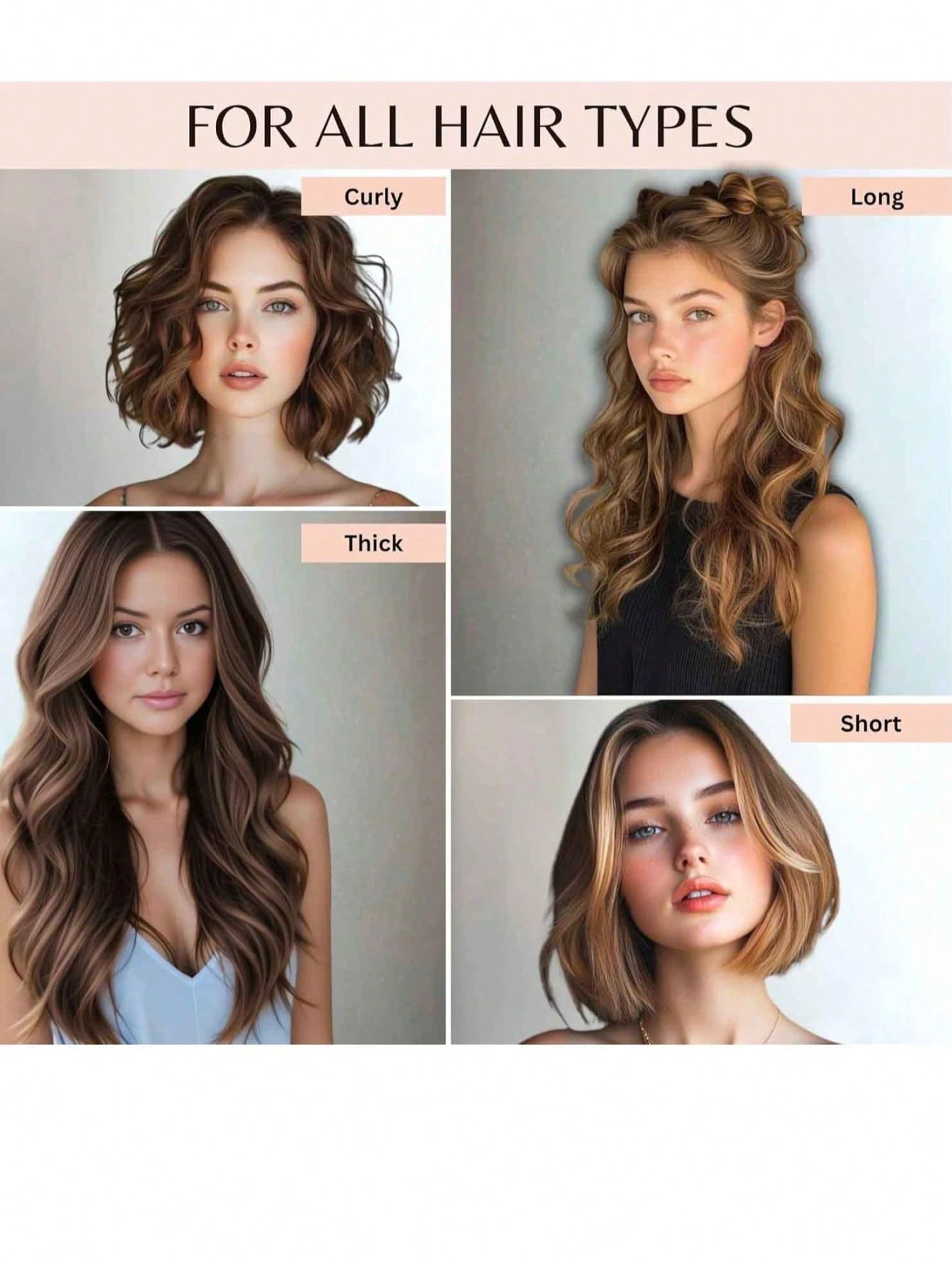 Large Size Hair Rollers With Clips, Self-Gripping Curler Suitable For Long/Medium/Short Hair And Bangs, DIY Hair Curling Tool (Includes 12pcs Large Roller Tubes + 6pcs Clips)
