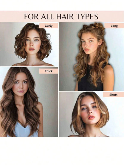 Large Size Hair Rollers With Clips, Self-Gripping Curler Suitable For Long/Medium/Short Hair And Bangs, DIY Hair Curling Tool (Includes 12pcs Large Roller Tubes + 6pcs Clips)