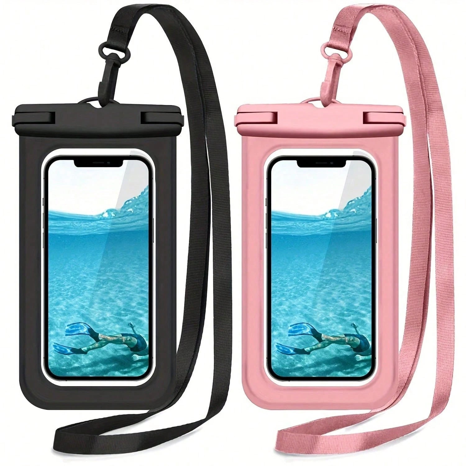 Large Waterproof Phone Bag, Waterproof Phone Case, Suitable For Phone 16 15 Pro Max, Galaxy S25 S24 S23 Ultra, IPX8 Waterproof Phone Protective Pouch, Essential For Beach And Travel
